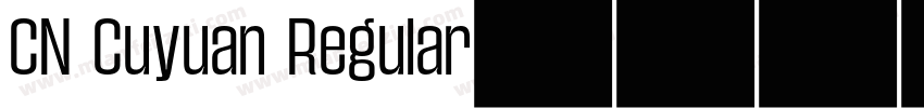 CN Cuyuan Regular字体转换